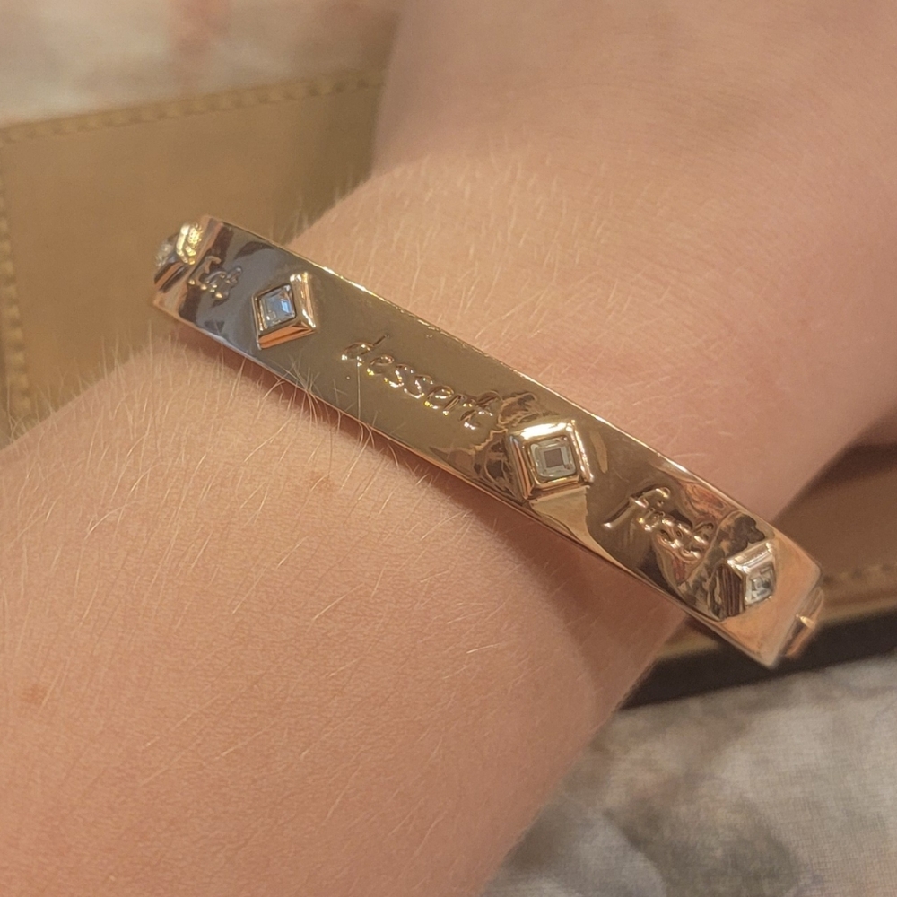 Mary Kay Rose Gold Bracelet with Rhinestone Accents